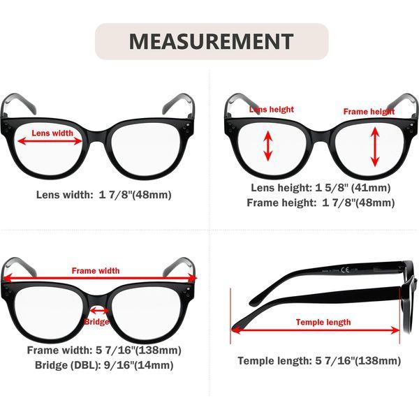 Eyekepper Oversize Reading Glasses Women Stylish Readers - Tortoise +3.00 2