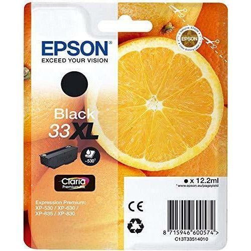 EPSON C13T33514012 33 X-Large Claria Oranges Premium Ink Cartridge, Black 0
