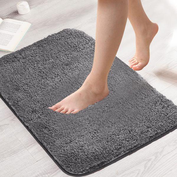 TiRiSMART Rugs Living Room 120x80cm Fluffy Rugs for Bedroom Area Rugs Washable Soft No Slip Non Shedding Suitable Sofa Coffee Table Hallway Tub Doorways (Dark Grey)… 2