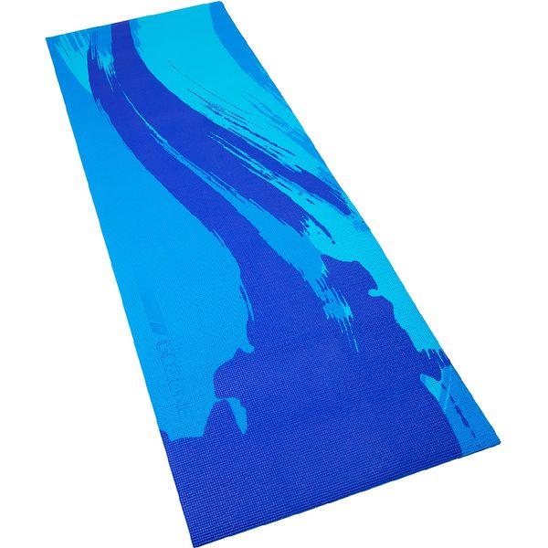 GoZone Yoga Exercise Mat - Reversible Pattern - Non-Slip Surface Made from PVC Rubber - Easy to Store and Transport - Use for Yoga, Home Workouts and Pilates - Blue Combo - 60cm x 172cm x 1cm 0