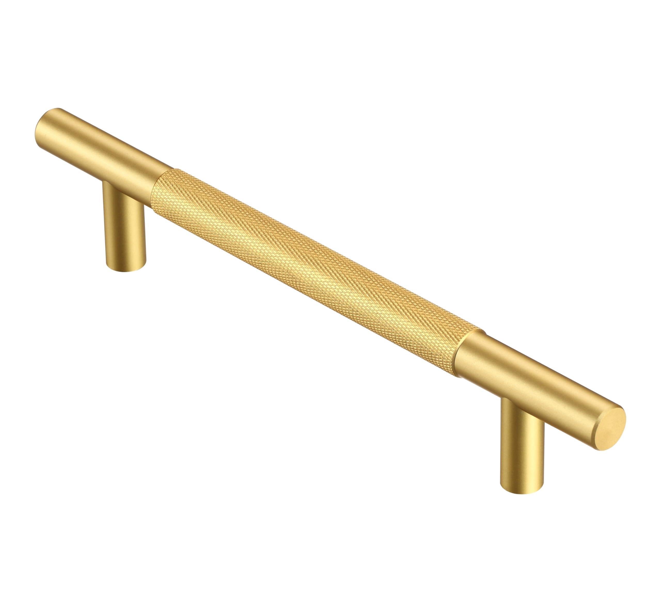 AITITAN 10 Pack Gold Cupboard Handles - 160mm Hole Spacing (210mm Length) Kitchen Cupboard Handles Gold Wardrobe Handles and Gold Drawer Handles for Cupboards Drawers 0