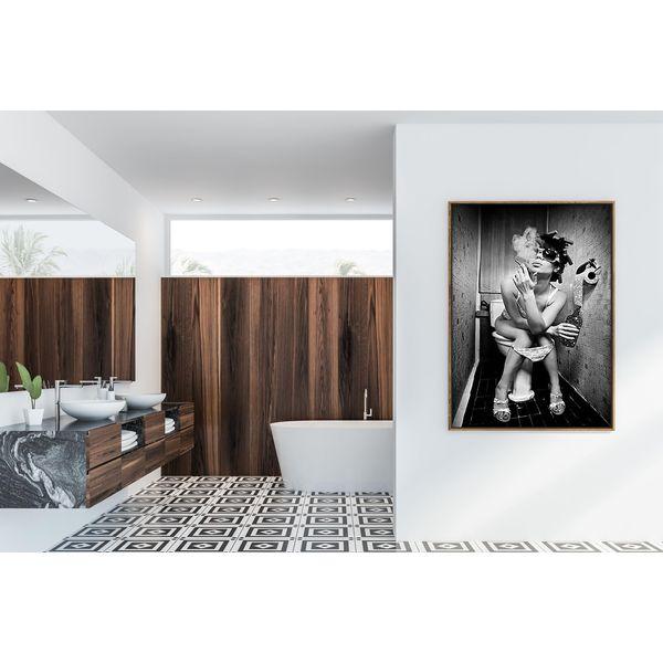 GHJKL The Bathtub Wall Art Prints Funny Bathroom Pictures Canvas Poster Home Decor - Without Frame (Dream Lady, 30X40cm*4PCS)… 3