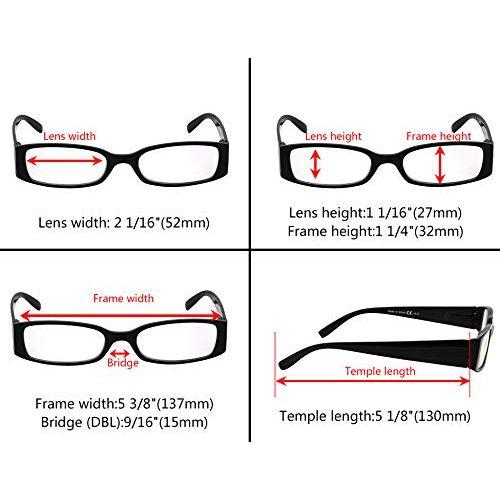 Eyekepper 5 Pairs Reading Glasses for Women Reading +2.00 Red Frame Reading Eyeglasses 2