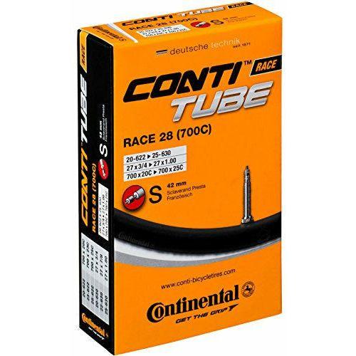 Continental Unisex's 01006370000 Bike Parts, Other, 28" | 700 x 25C & Unisex's Race Tube 28" Inner, Black, [20-622->25-630] 2