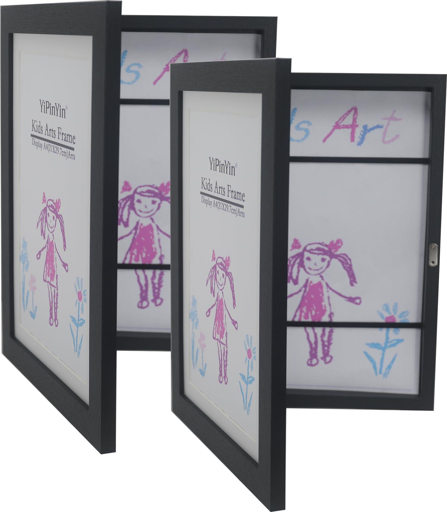 YiPinYin Kids Art Frames Black A4 0