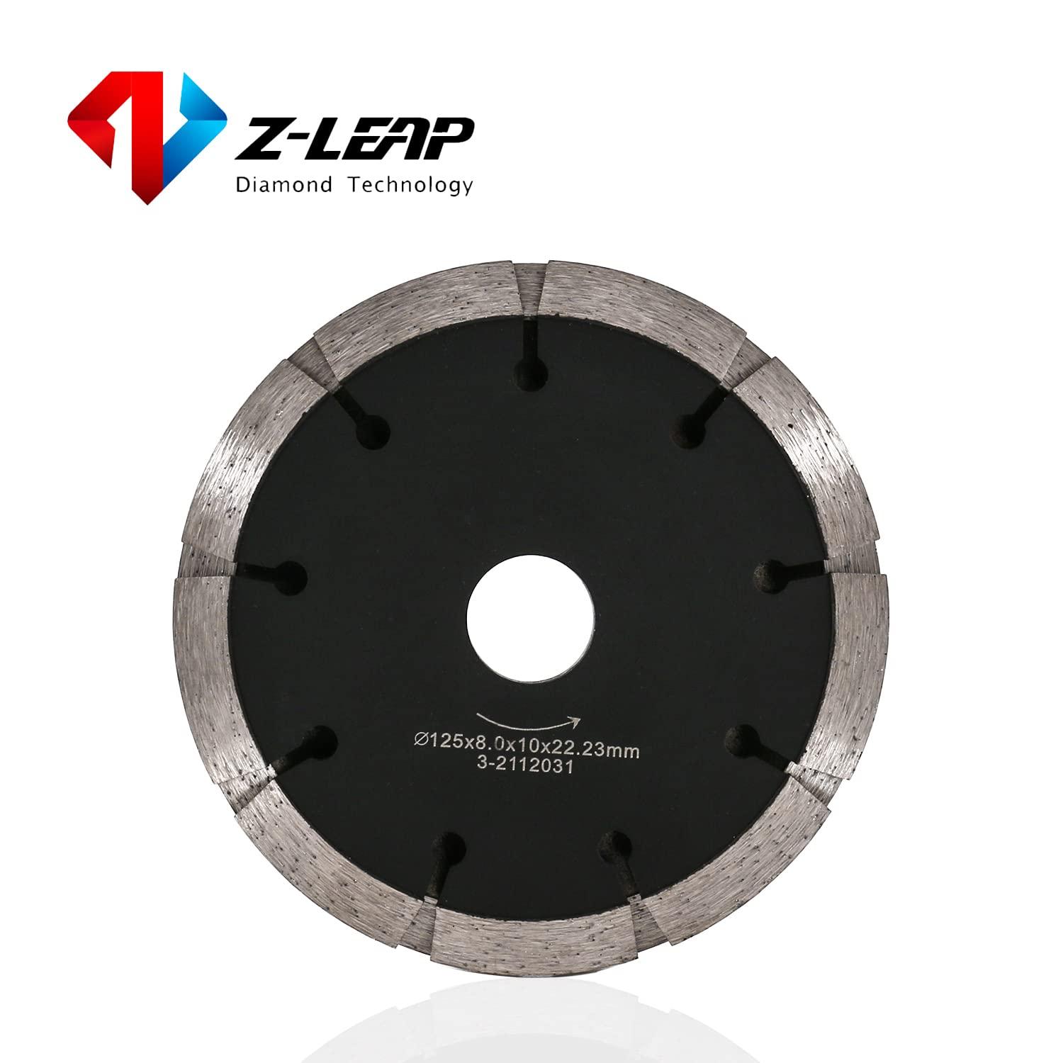 Z-LEAP 5-Inch Dual Sandwich Tuck Point Diamond Blade for Angle Grinder Concrete Floor Brick Granite Marble 2