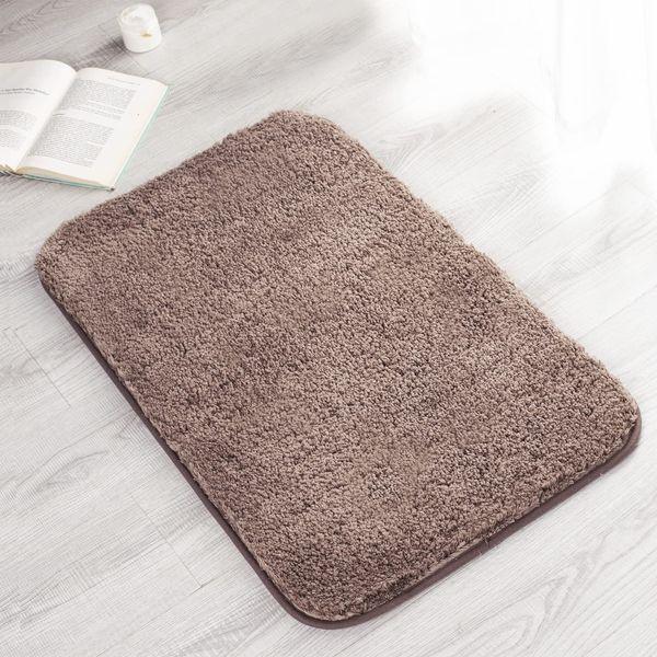 TiRiSMART Rugs for Bedroom 110x60cm Fluffy Rugs Living Room Area Rugs Washable Soft No Slip Non Shedding Suitable Sofa Coffee Table Hallway Tub Doorways(Brown) 2