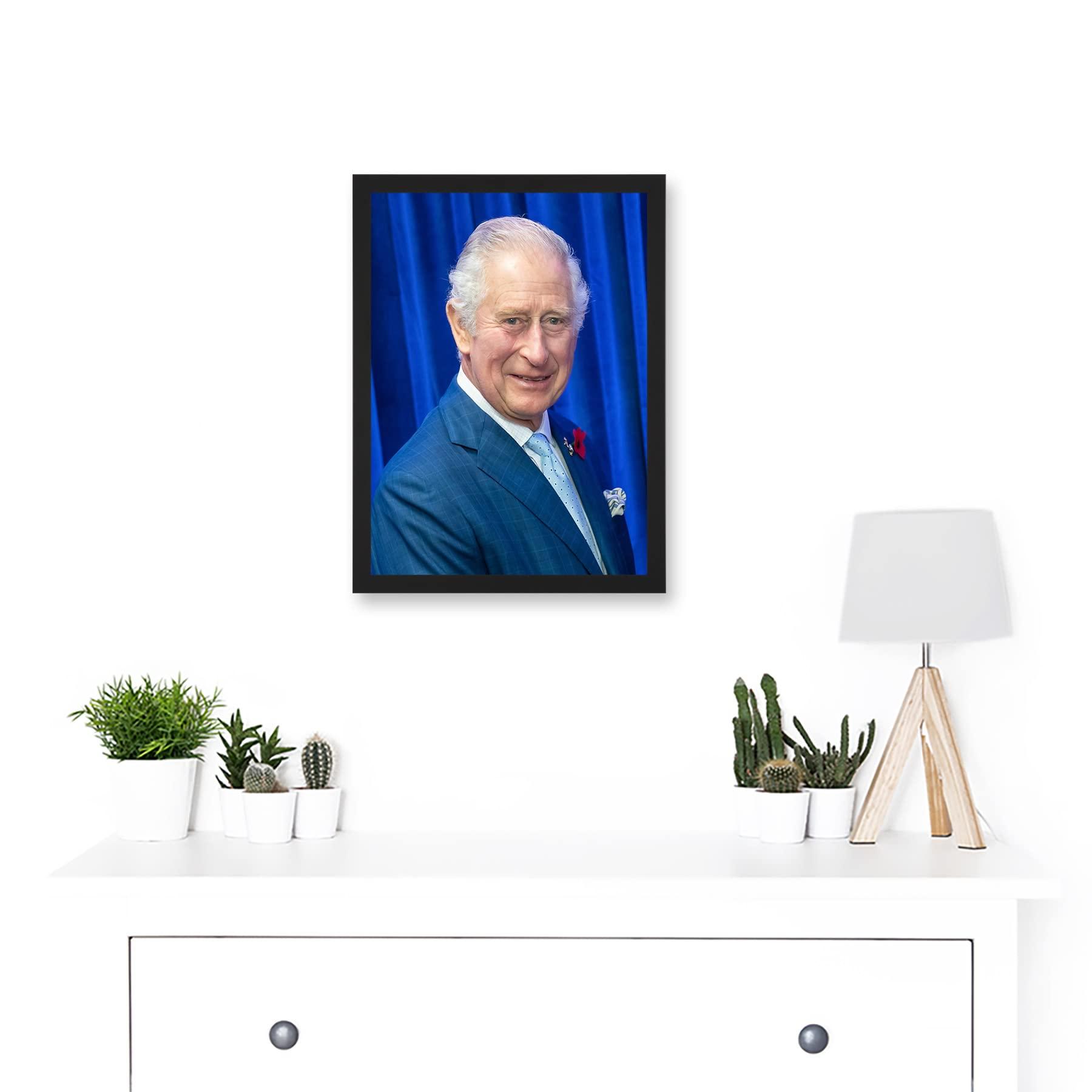 King Charles III Third of England Scotland United Kingdom Glasgow Photo Artwork Framed Wall Art Print A4 1