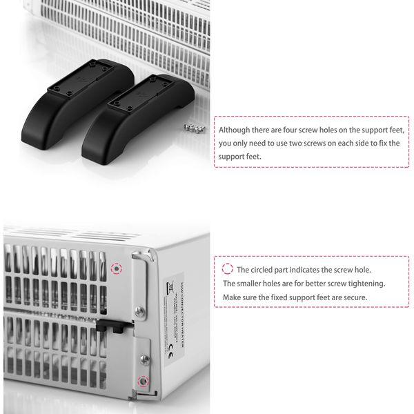Convector Radiator Heater/Adjustable 3 Heat Settings (750/1250 / 2000 W) Electrical Convection Heating with Adjustable Thermostat 4