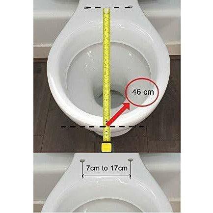 Soft Close Toilet Seat, Oval Toilet Seat, Quick-Release for Easy Cleaning, Standard Size Toilet Seat, Durable Loo Seat, Comes with Dual Fitting (USE Top Or Bottom Fitting), by AANÂ® 2