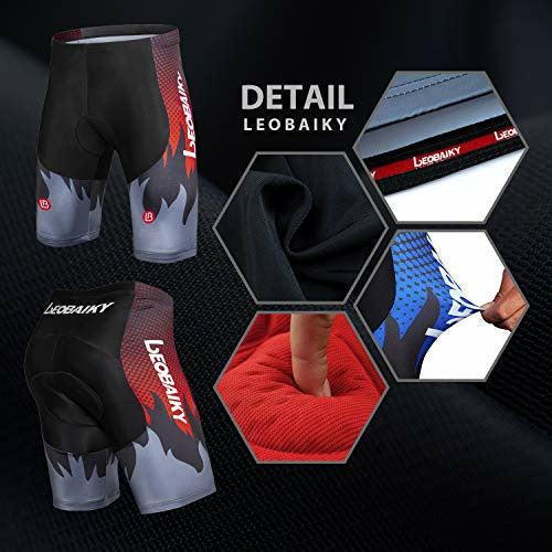 Cycorld Men's Cycling Shorts 4D Padded Road Bike Shorts Breathable Quick Dry Bicycle Shorts Cycling Underwear (XL, Red) 2
