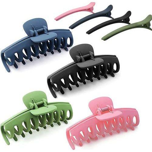 Hair Claw Clips,Jaw Clips for Thick Thin Hair,Nonslip Large Hair Claw Clip Fashion Hair Styling Accessories for Women and Girls?8pcs) 0