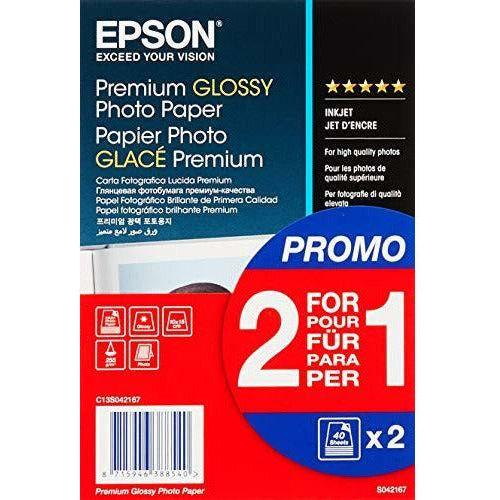 EPSON Premium glossy photo paper inkjet 255g/m2 (A6 paper 100x150mm) 2x40 sheets 1-pack 0