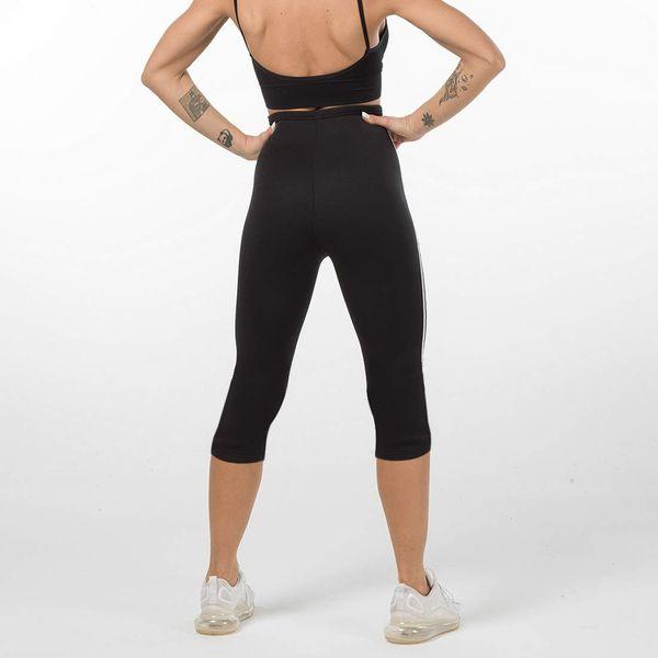 Women Neoprene Sauna Pants Slimming Sweat Leggings Yoga Leggings Running Sport Pocket Workout (Black and White 3, XXL) 2
