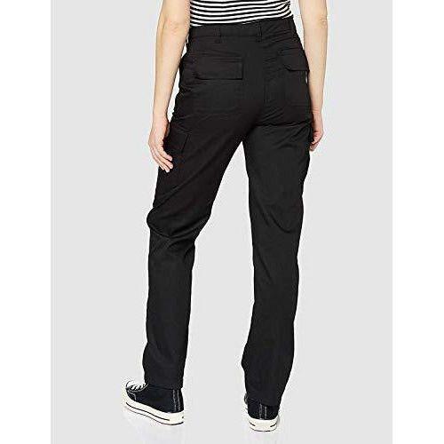 Lee Cooper Ladies Heavy Duty Easy Care Multi Pocket Work Safety Classic Cargo Pants Trousers, Black, Size UK 14, Regular 30" Leg 2