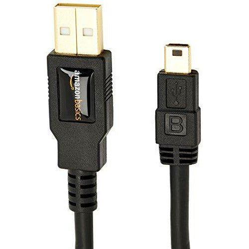 Amazon Basics USB 2.0 A-Male to Mini-B Cable - 3 feet (0.9 Meters) 1