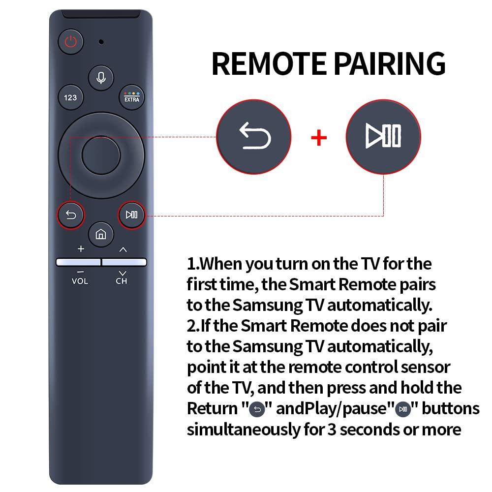 Replacement BN59-01266A Voice Samsung TV Remote Control for Samsung 4K Ultra HD QLED Smart TV QN43Q60RAFXZA QN49Q60RAFXZA QN55Q60RAFXZA QN65Q60RAFXZA QN75Q60RAFXZA QN82Q60RAFXZA 2