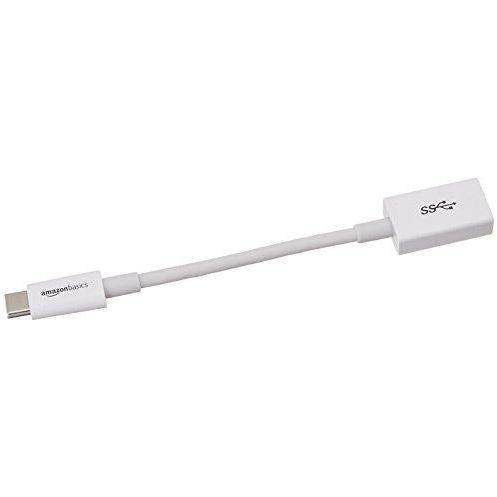 Amazon Basics USB Type-C to USB 3.1 Gen1 Female Adapter - White 3
