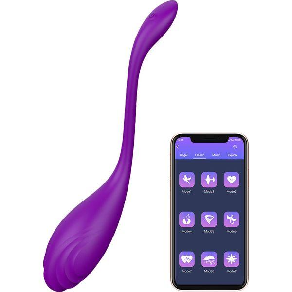 APP Control Love Egg Vibrator, XOPLAY Vibrating Bullet Vibe for Women Couples Adult Sex Toys, Waterproof & Rechargeable G spot Clitoral Stimulator (Purple) 0