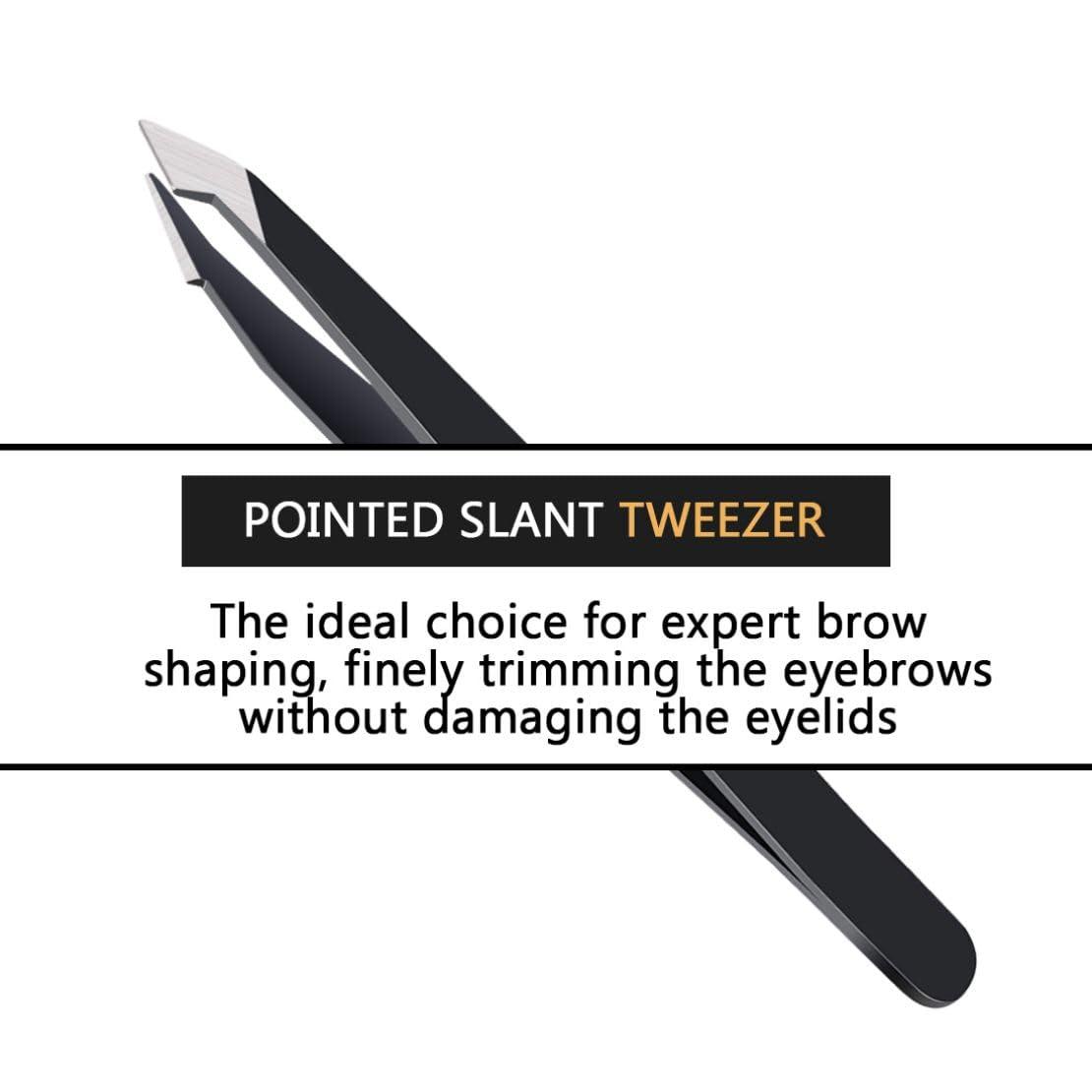 Precise Eyebrow Tweezers Set for Women and Men,[3-in-1]1 Slant Tweezers + 1 Pointed Tweezers + 1 Pointed Slant Tweezers; #-0907011 3