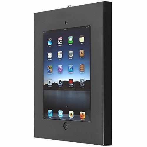 SecurityXtra SecureDock Uno - Flat to Wall Mount & Enclosure for iPad 2/3/4/Air/Air 2/iPad and Pro 9.7'' - Black 0