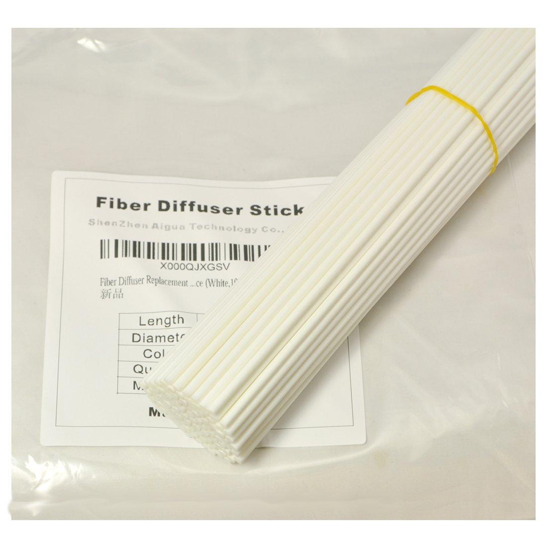 100pcs Fiber Reed Diffuser Sticks For DIY Home Fragrance （20cmx3mm,White) 4