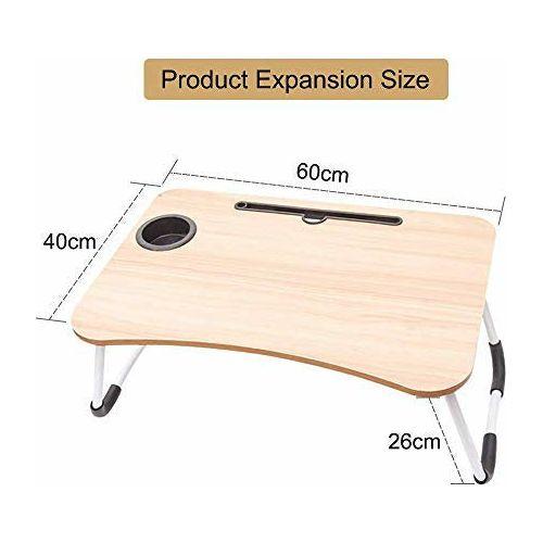 Laptop Bed Table, Portable Lap Desk, Notebook Stand Reading Holder 2
