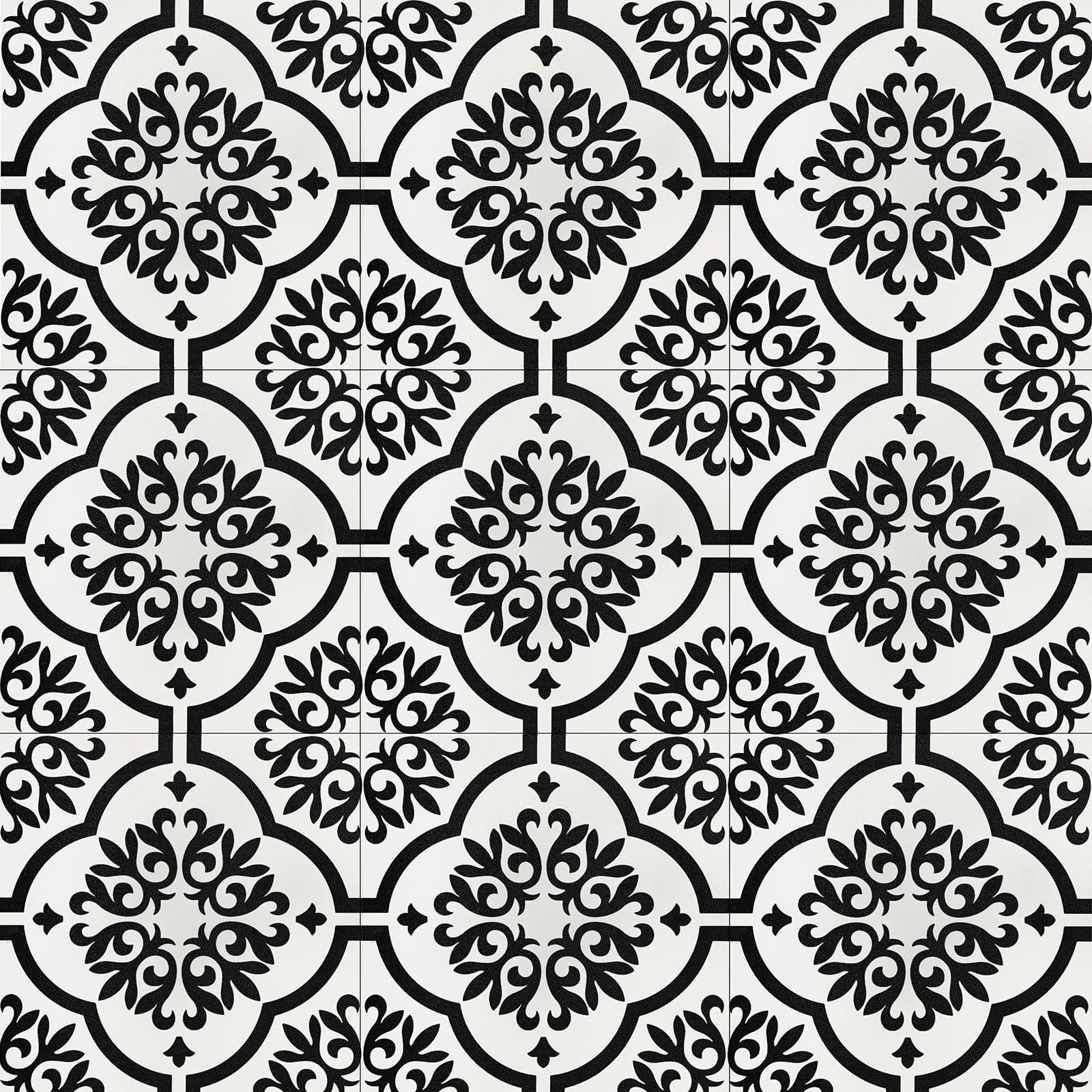 Peel and Stick Floor Tiles Self Adhesive Floor Tile, Vinyl Flooring Waterproof, Lino Flooring for Bathroom Kitchen Living Room DIY Flooring 30x30cm 8pcs(11.8 x 11.8 inches)