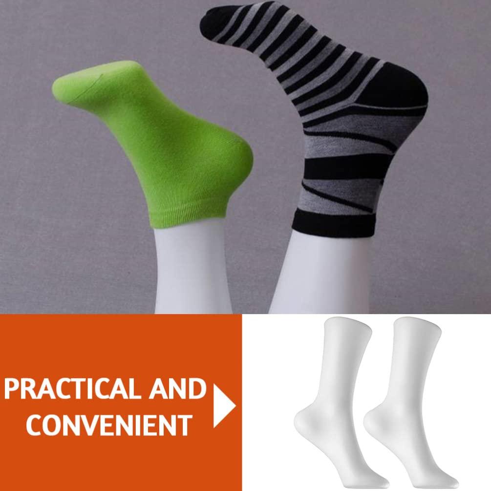 TOPBATHY 2pcs Foot Sock Mannequin Foot Mold Woman Sock Display Mannequin Feet Model 1