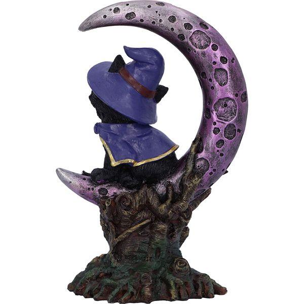 Nemesis Now Grimalkin Witches Familiar Black Cat and Crescent Moon Figurine, 18.5cm U5436T1 2