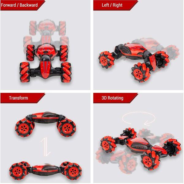 CANOPUS Remote Control Car, Big RC Stunt Car 1:12 Scale, with Extra Replacement Battery, 4WD Double Sided Driving, Rotating Twisting Climbing, 360° Flips, Amazing Toy for Kids 2