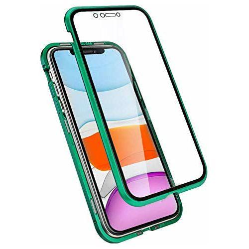 CP&A Protective Phone Case, Magnetic Adsorption Cover for Samsung S20 Ultra, Double Sided Tempered Glass Clear Case, Full Phone Protection, Designed Phone Case for Samsung Galaxy S20 Ultra (Green) 0