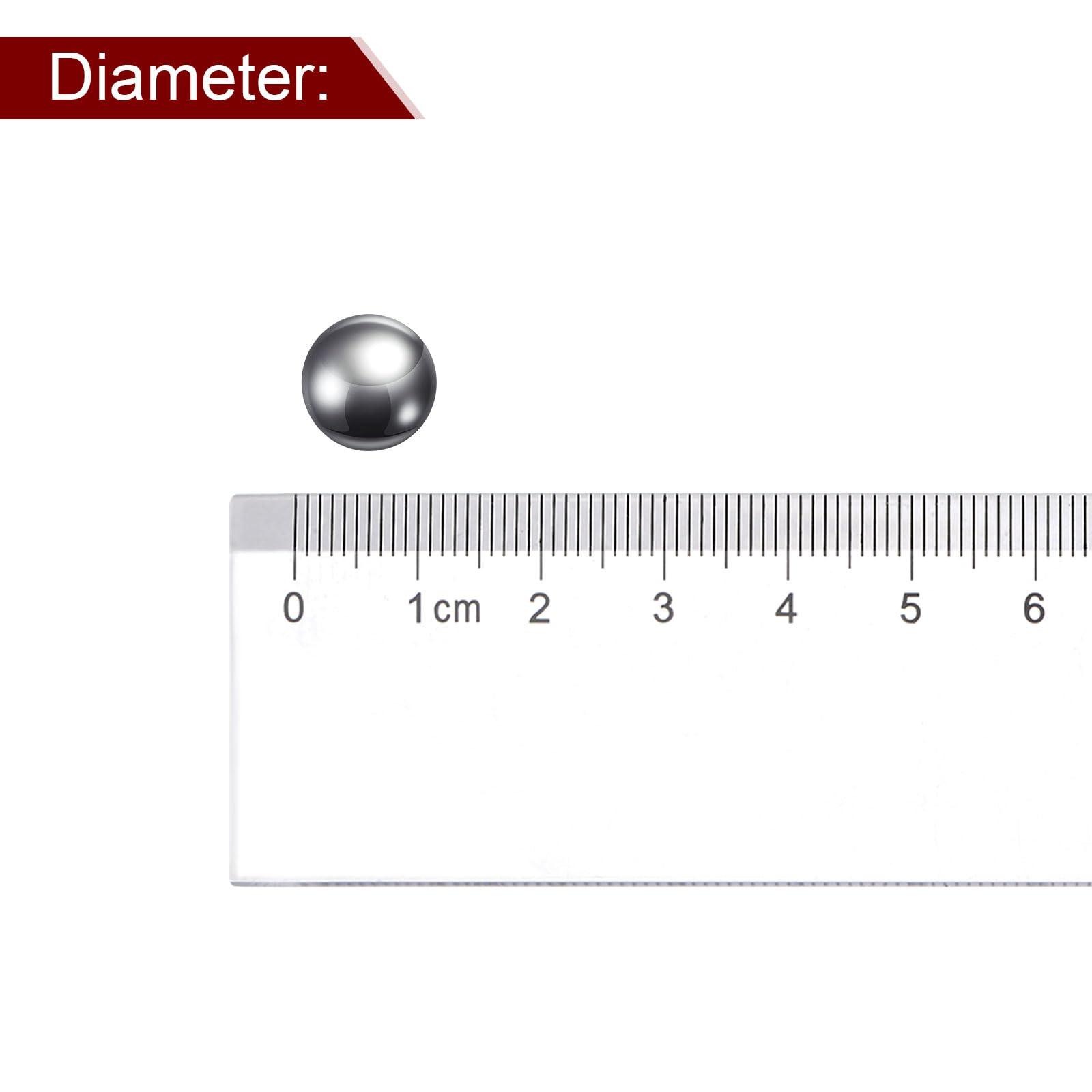 sourcing map 25pcs Precision Balls 7/16" Diameter 304 Stainless Steel for Bearings 3