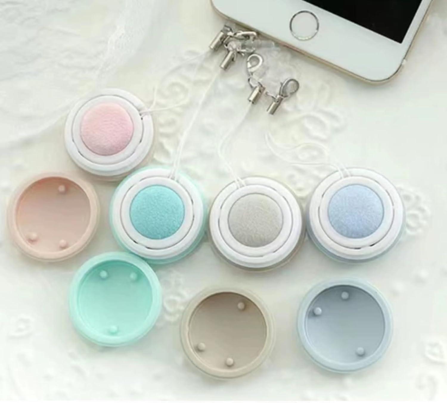 Macaron Phone Screen Cleaner,4pcs Macaron Computer Screen Cleaner Wipe,Candy Color Reusable Cleaning Wipe Glasses Cleaner Cloth Electronic Devices Phone Screen Cleaner,Decorative Bag Key Pendant Gift 3