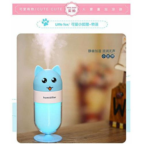 EMEO Desktop Mist Humidifiers Mini, Powered with Computer or Power Bank via USB, Portable Compact Humidifying with Auto Shut-off and LED Lights, for Office Desk, Car, Baby Room, Bedroom 1