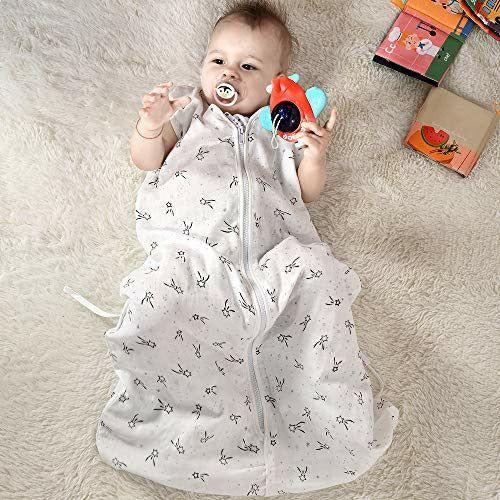 Lictin Baby Sleeping Bag 0.5 Tog - 2PCS Baby Swaddle Sack Grow Bag Unique Pattern Wearable Sleeping Blanket Sack with Adjustable Length 83-99cm for Infant Toddler 18 to 36 Months Spring & Summer 3