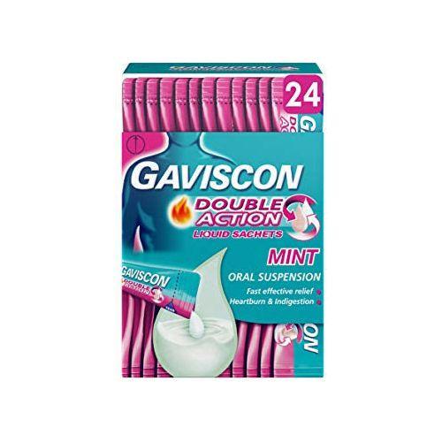 Gaviscon Double Action Liquid Sachets for Heartburn Relief and Indigestion, Pack of 24 0