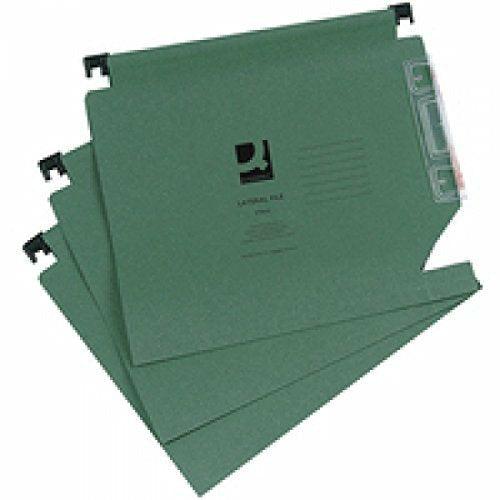 Q-Connect KF01184 Lateral File 275mm, Green (Pack of 25) 0