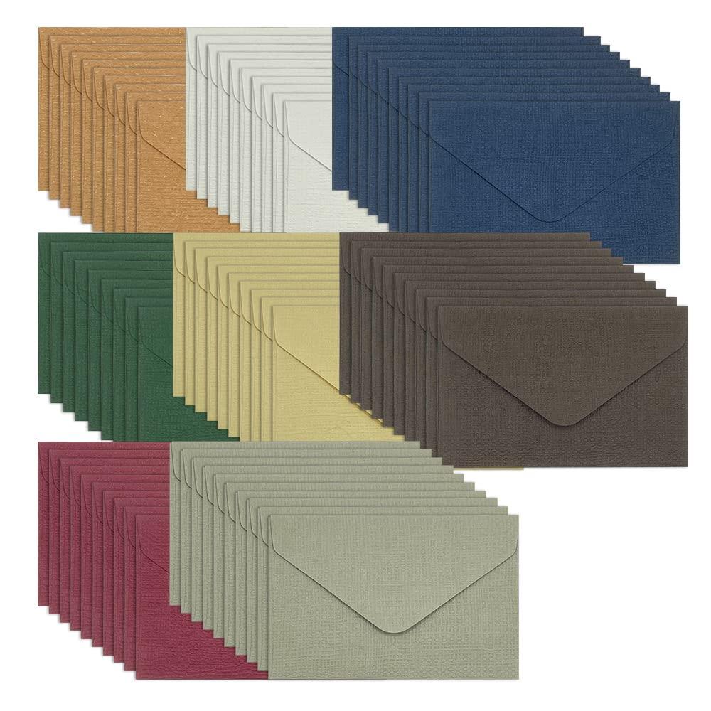 WYAN Vintage Envelopes-40Pcs 105×215mm Blank Cards Envelopes,Kraft Envelopes,Western Style Triangular Flap Envelope,for Gift Cards Birthday, Wedding, Festival, Party Supplies(Beige)