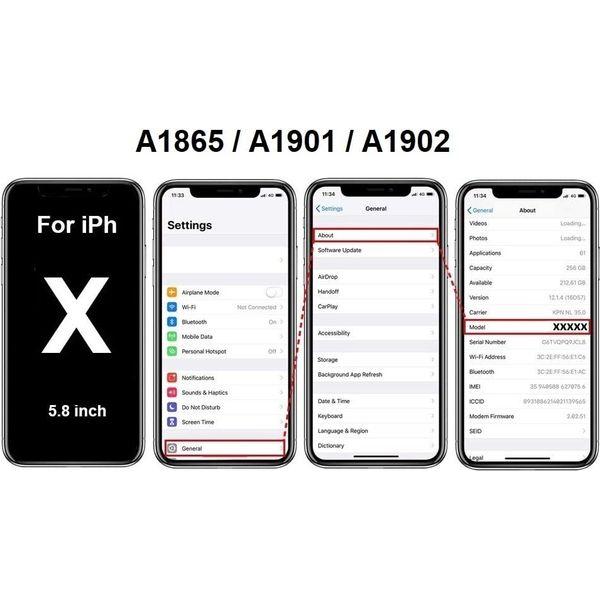 Smartex® Display In-Cell compatible with iPhone X/Display Black 3
