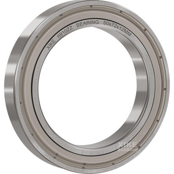 XIKE 6910ZZ Ball Bearings 50x72x12mm Bearing Steel and Metal seals, Pre-Lubricated, 6910-2Z Deep groove ball bearing with seals or shields, Pack of 10. 2