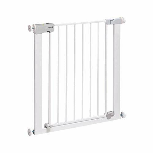 Safety 1st Securtech Auto-Close Metal Gate, Easy to Use, Quick and Easy to Install. 6-24 months, White 0