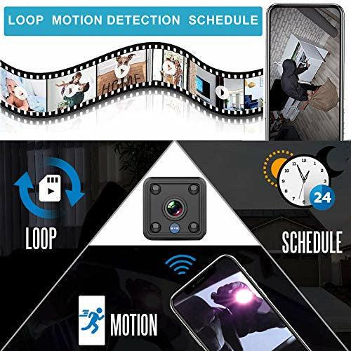 Mini Security Camera Wireless Home Secret Nanny Cam, Motion Detection Alert Audio and Video Live Stream Small CCTV Cam intelligent Baby Monitor for Home, Indoor and Outdoor 3