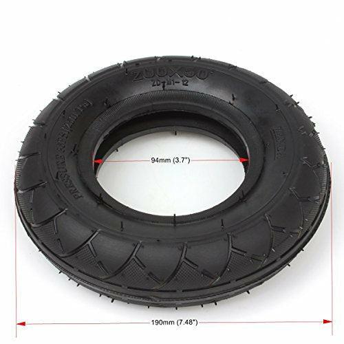 wingsmoto Tyre 200x50 8 x 2 Tire for Razor Scooter E200 E150 8 Inch Electric Scooter Universal Pack of 2 1