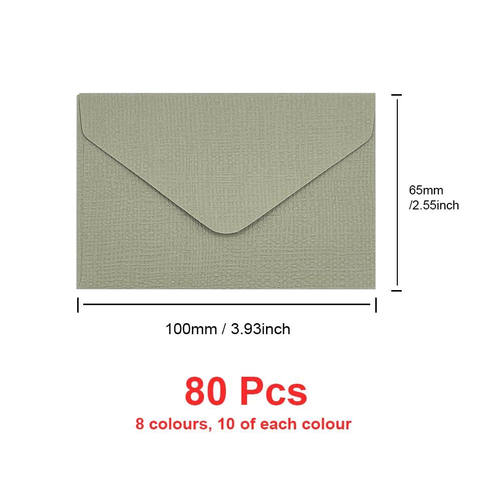 WYAN Vintage Envelopes-40Pcs 105×215mm Blank Cards Envelopes,Kraft Envelopes,Western Style Triangular Flap Envelope,for Gift Cards Birthday, Wedding, Festival, Party Supplies(Beige) 1