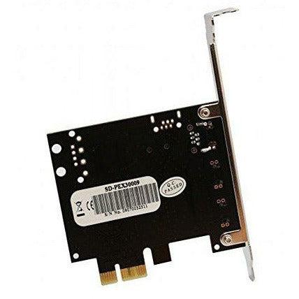 Syba Low Profile PCI-Express Firewire Card with Two 1394b Ports and One 1394a Port (2B1A), TI Chipset, Extra Regular Bracket SD-PEX30009 1