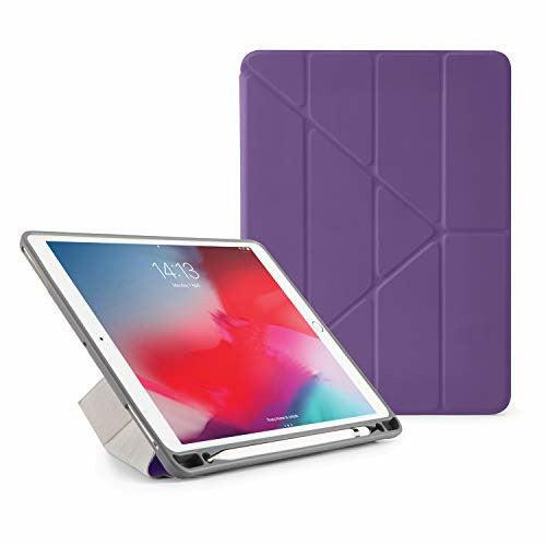 Pipetto iPad Air 3 / Pro 10.5 Case - Shockproof TPU Origami 5-in-1 Smart Cover Apple Pencil Sync & Charge - Purple 0