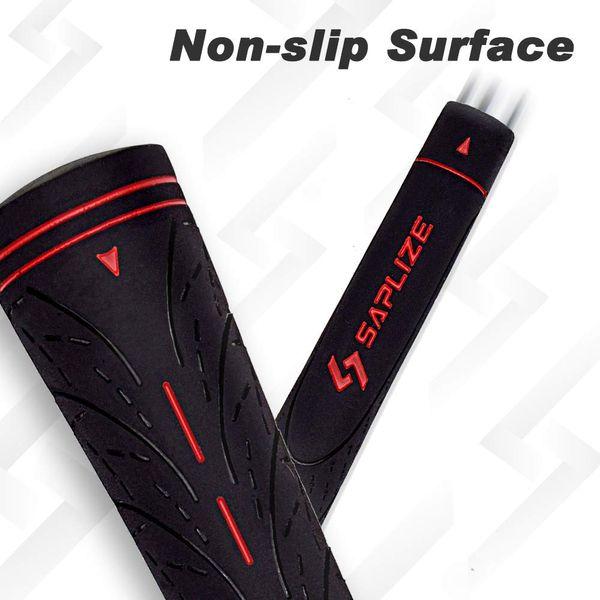 SAPLIZE 13 Golf Grips, Anti-slip Rubber Golf Club Grips, Standard, Red 4