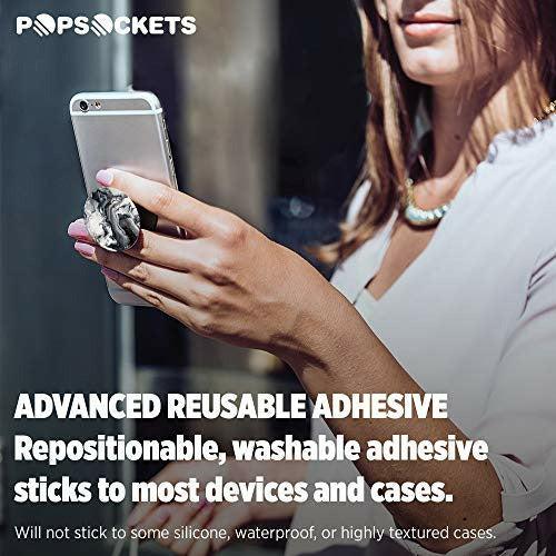 PopSockets PopGrip - [Not Swappable] Expanding Stand and Grip for Smartphones and Tablets - Ghost Marble 4