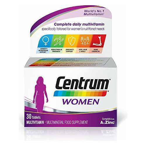 Centrum Women Multi Vitamins and Minerals Tablet, 30 Tablets (1 month supply), 24 Essential Nutrients Vitamins and Minerals Tailored for Women Under 50, Vitamin D, Complete From A - Zinc 0